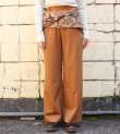 画像1: 70%OFF！ヴィンテージファブリックウエストバンドスラックス　circa make vintage fabric waist band slacks《セール商品につき返品不可》