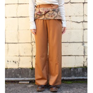 画像: 30%OFF！ヴィンテージファブリックウエストバンドスラックス　circa make vintage fabric waist band slacks《セール商品につき返品不可》