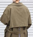 画像4: 30%OFF！ネルガウンスリットトレンチコート（レディース）　circa make nel gown slit trench coat（ladies）《セール商品につき返品不可》