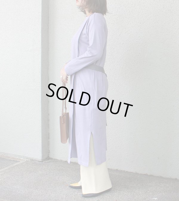 画像3: 70%OFF！コットンスムースカットソーラップスタイルロングワンピース《セール商品につき返品不可》