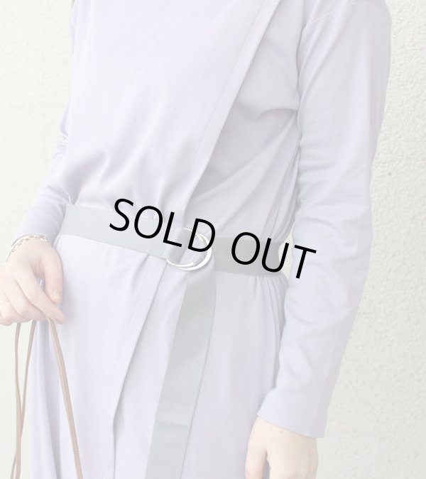 画像4: 70%OFF！コットンスムースカットソーラップスタイルロングワンピース《セール商品につき返品不可》