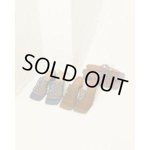 画像: 30%OFF！レザーメッシュサンダル　Leather Mesh Sandals《セール商品につき返品不可》