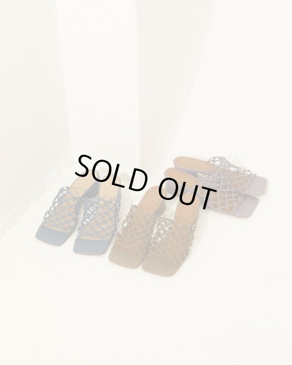 画像1: 30%OFF！レザーメッシュサンダル　Leather Mesh Sandals《セール商品につき返品不可》