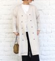 画像1: 40%OFF！ノーカラーロングシャツジャケット《セール商品につき返品不可》