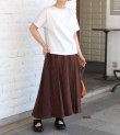 画像2: 40%OFF！リネンストライプタックロングスカート《セール商品につき返品不可》