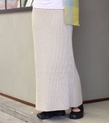 画像: 30%OFF！リネンニットスカート　Line Knit Skirt　《セール商品につき返品不可》