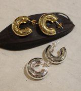 画像: チャンキーフープピアス　Chunky Hoop Pierce(Silver925)