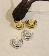 画像: チャンキーフープイヤリング　Chunky Hoop Earring (Silver925)