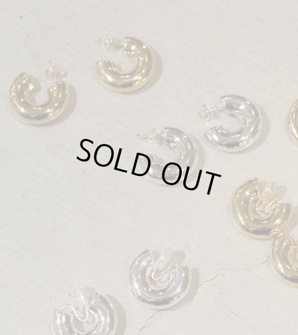 画像4: チャンキーフープピアス　Chunky Hoop Pierce(Silver925)