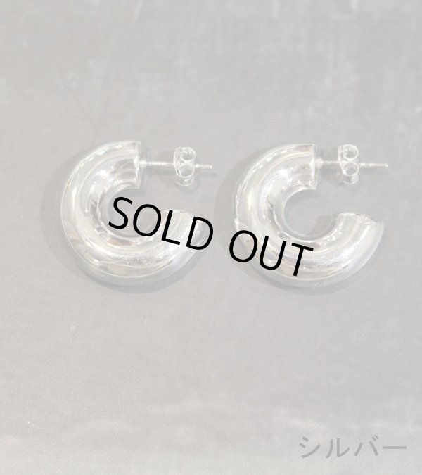 画像6: チャンキーフープピアス　Chunky Hoop Pierce(Silver925)