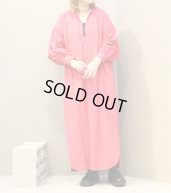 画像1: 40%OFF！ギャザーカフタンドレス　Gather Caftan Dress《セール商品につき返品不可》