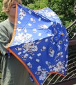 画像14: スカーフ柄晴雨兼用折り畳み傘(バンブーハンドル)