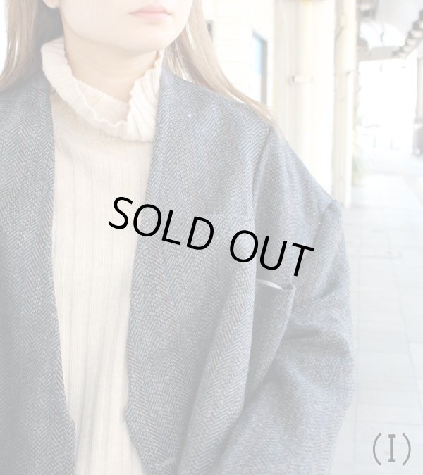 画像5: 30%OFF！ノーカラーワイドジャケット　circa make no collar wide jacket（グレー）《セール商品につき返品不可》