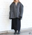 画像3: 30%OFF！ノーカラーワイドジャケット　circa make no collar wide jacket（グレー）《セール商品につき返品不可》