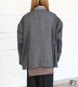 画像5: 30%OFF！ノーカラーワイドジャケット　circa make no collar wide jacket（グレー）《セール商品につき返品不可》