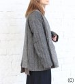 画像17: 30%OFF！ノーカラーワイドジャケット　circa make no collar wide jacket（グレー）《セール商品につき返品不可》