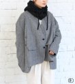 画像32: 30%OFF！ノーカラーワイドジャケット　circa make no collar wide jacket（グレー）《セール商品につき返品不可》