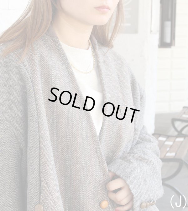 画像37: 30%OFF！ノーカラーワイドジャケット　circa make no collar wide jacket（グレー）《セール商品につき返品不可》