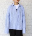 画像1: カットバックヘムポケットシャツ　circa make cutback hem pocket shirt
