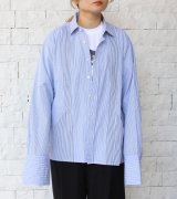 画像: カットバックヘムポケットシャツ　circa make cutback hem pocket shirt