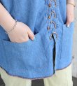 画像17: 20%OFF！レースアップデニムウエスタンシャツ　circa make lace up denim western shirt《セール商品につき返品不可》