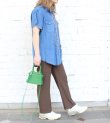 画像5: 30%OFF！レースアップデニムウエスタンシャツ　circa make lace up denim western shirt《セール商品につき返品不可》