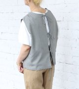 画像: 30%OFF！バックレースアップジレ(グレー・ネイビー・ブラックグループ)　circa make back lace up gilet《セール商品につき返品不可》