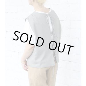 画像: 40%OFF！バックレースアップジレ(グレー・ネイビー・ブラックグループ)　circa make back lace up gilet《セール商品につき返品不可》