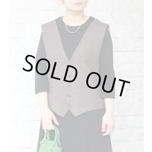 画像: 40%OFF！バックレースアップジレ(ブラウングループ)　circa make back lace up gilet《セール商品につき返品不可》