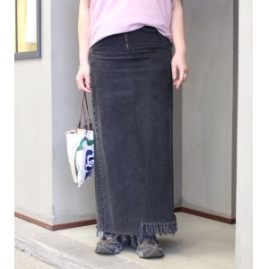 画像: ロングデニムスカート(length100)　circa make long denim skirt