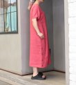 画像3: 20%OFF！ウォッシュド40sリネンキャンバスサイドボタンワンピース《セール商品につき返品不可》
