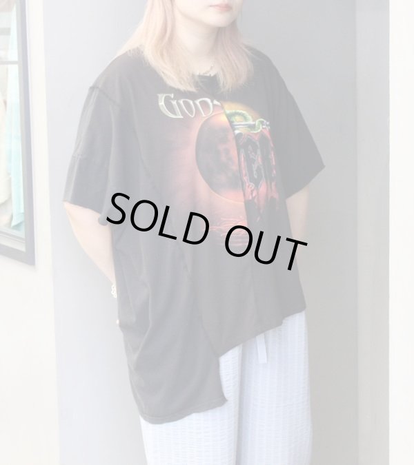 画像1: 40%OFF！アシンメトリースリットトップ　circa make asymmetry slit top《セール商品につき返品不可》