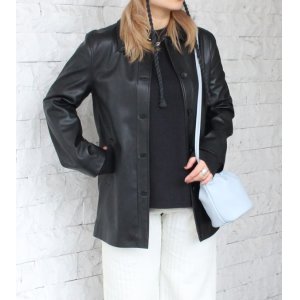 画像: 20%OFF！エコレザーステンカラージャケット　Ecoleather Soutiencollar Jacket《セール商品につき返品不可》