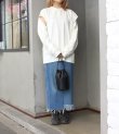 画像4: ロングデニムスカート(length90)　circa make long denim skirt