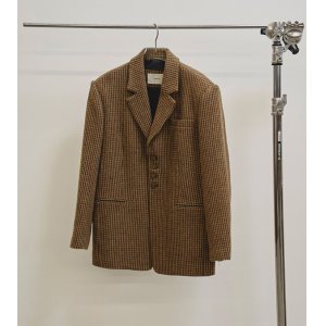 画像: 予約販売につき代引不可　ウール100%チェックジャケット　Wool100% Check Jacket　9〜10月入荷予定