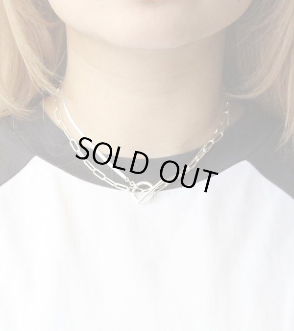 画像1: ミックスチェーンネックレス　Mixchain Long Necklace