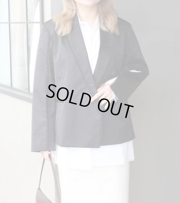 画像2: 30%OFF！サテンスリットジャケット　Satin Slit Jacket《セール商品につき返品不可》