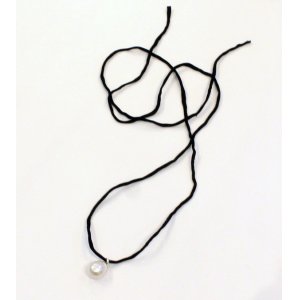 画像: シルクコード×パールネックレス　Silkcord x Pearl Necklace
