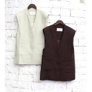 画像: リネンオーバーベスト　Linen Over Vest