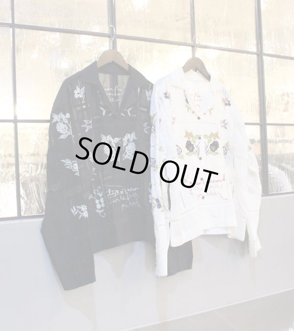 画像1: エンブロイダリーパッチワークシャツ　Embroidery Patchwork Shirts