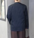 画像5: カラーレスコットンサテンジャケット　Collarless Cottonsatin Jacket