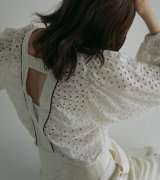 画像: ボリュームカットワークブラウス　Volume Cutwork Blouse