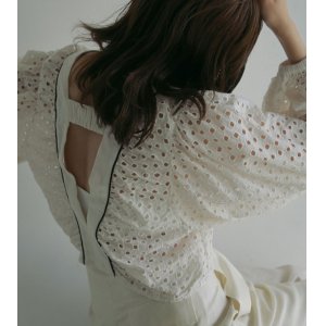 画像: ボリュームカットワークブラウス　Volume Cutwork Blouse