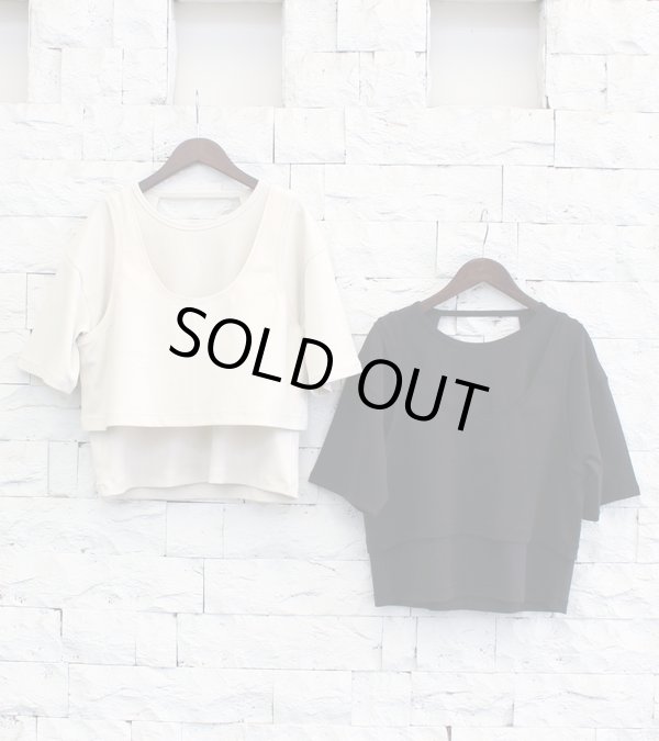 画像1: レイヤードカットティーシャツ　Layered Cut T-shirts