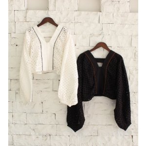 画像: ボリュームカットワークブラウス　Volume Cutwork Blouse