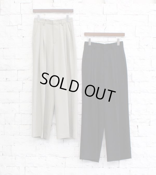 画像1: タックワイドトラウザーズ　Tuck Wide Trousers