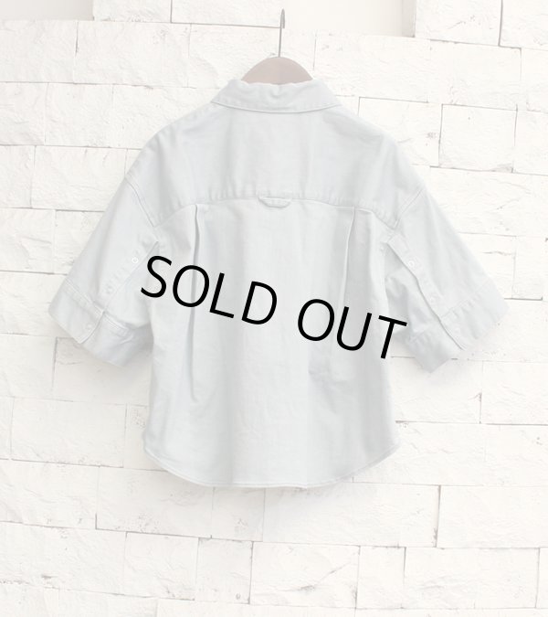 画像21: ダスティーダイデニムハーフスリーブシャツ