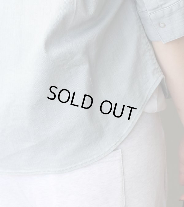 画像7: ダスティーダイデニムハーフスリーブシャツ