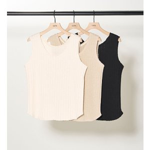 画像: カットオフリブタンクトップ/CUT OFF RIB TANKTOP