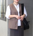 画像1: Vネックステッチベスト　Vneck Stitch Vest